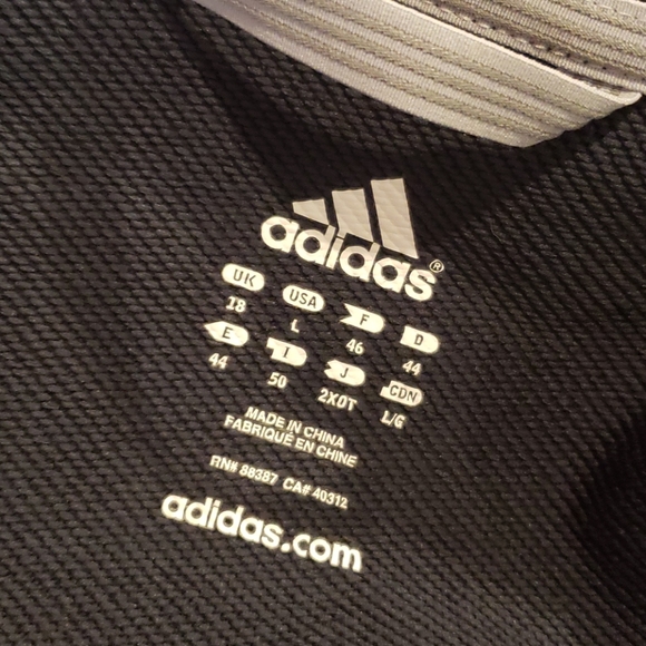 ADIDAS Navy Hooded Sweatshirt Hoodie sz L Women's - Picture 4 of 5